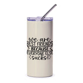 Best Friends Tumbler, Funny Friendship Gift, Sarcastic Friend Tumbler, Best Friend Gift, We are Best Friends Tumbler, Gift for Bestie - Tawshia